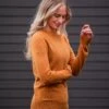 Fager Charlie Cashmere & Merino Wool Sweater Mustard