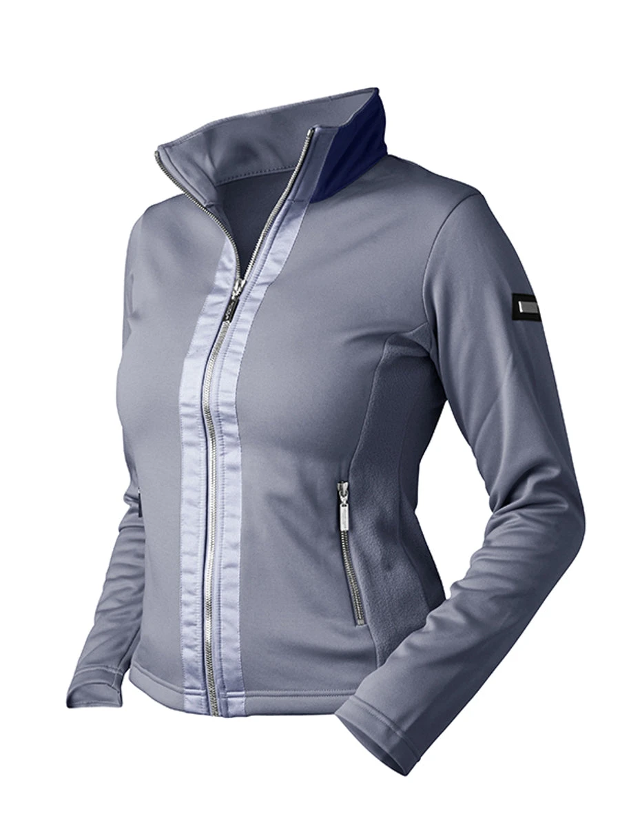 Equestrian Stockholm Fleece Jacket Crystal Grey 3 Equestrian Stockholm Fleece Jacket Crystal Grey