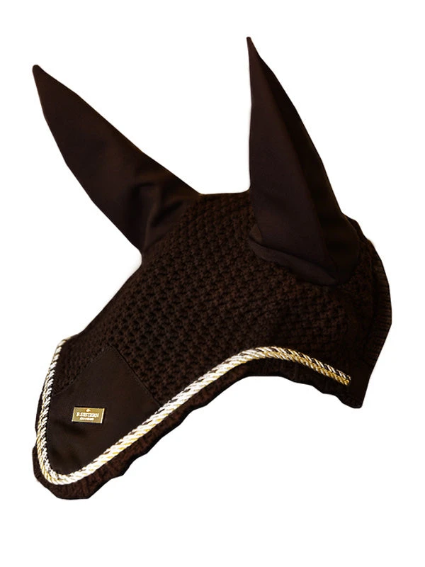 Equestrian Stockholm Ear Bonnet Golden Brown 3 Equestrian Stockholm Ear Bonnet Golden Brown