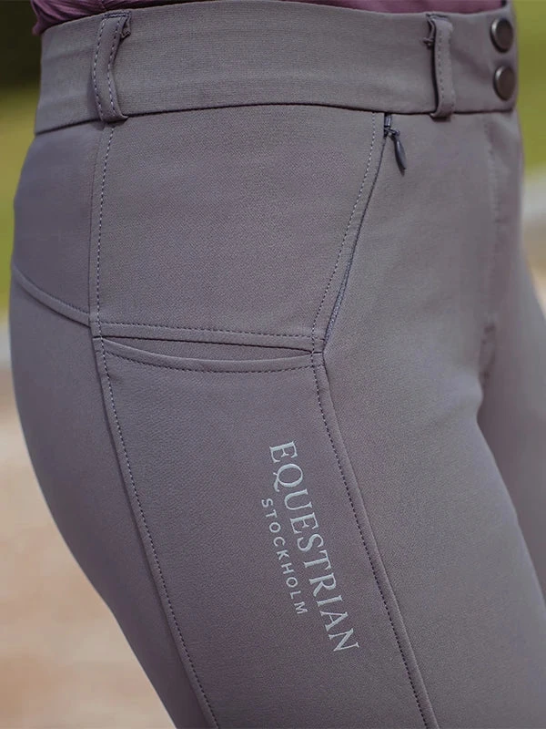 Equestrian Stockholm Elite Dressage Breeches Grey 4 Equestrian Stockholm Elite Dressage Breeches Grey - Image 2