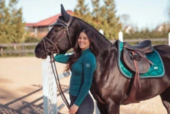 Equestrian Stockholm UV Protection Base Layer Emerald 7 Equestrian Stockholm UV Protection Base Layer Emerald -Equestrian Supply Store emerald uv top equestrian stockholm 5