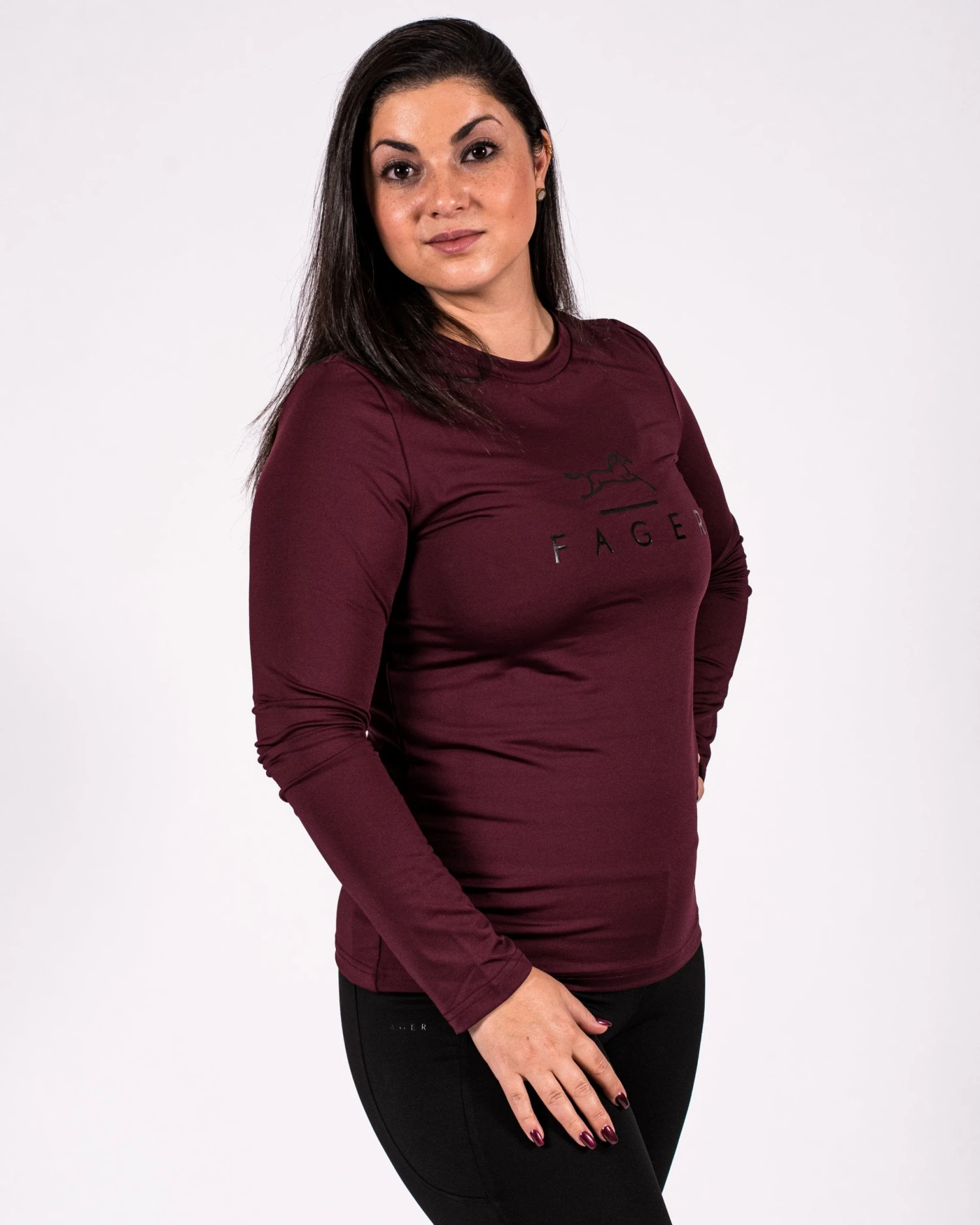 Fager Fia Long Sleeve T-shirt Burgundy 3 Fager Fia Long Sleeve T-shirt Burgundy