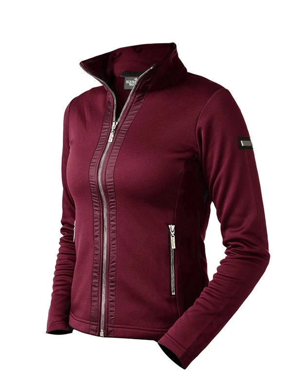 Equestrian Stockholm Fleece Jacket Bordeaux 4 Equestrian Stockholm Fleece Jacket Bordeaux - Image 2
