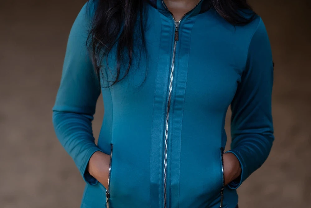 Equestrian Stockholm Fleece Jacket Aurora Blues 4 Equestrian Stockholm Fleece Jacket Aurora Blues - Image 2