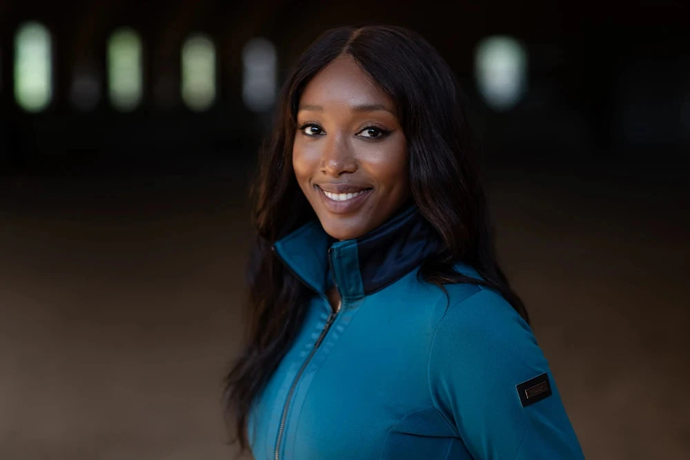 Equestrian Stockholm Fleece Jacket Aurora Blues 5 Equestrian Stockholm Fleece Jacket Aurora Blues - Image 3