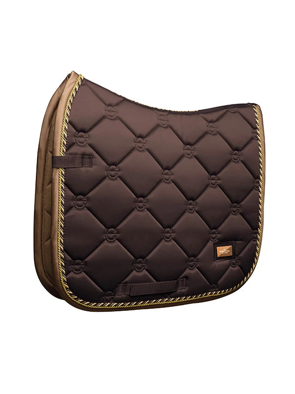 Equestrian Stockholm Dressage Saddle Pad Golden Brown 4 Equestrian Stockholm Dressage Saddle Pad Golden Brown - Image 2
