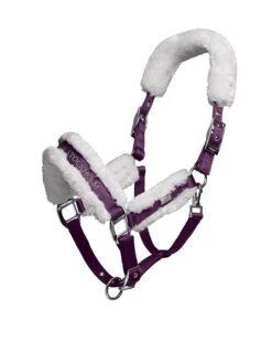 Equestrian Stockholm Fleece Headcollar & Lead Orchid Bloom