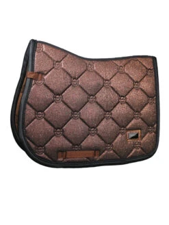 Equestrian Stockholm Jump Saddle Pad Mahogany Glimmer