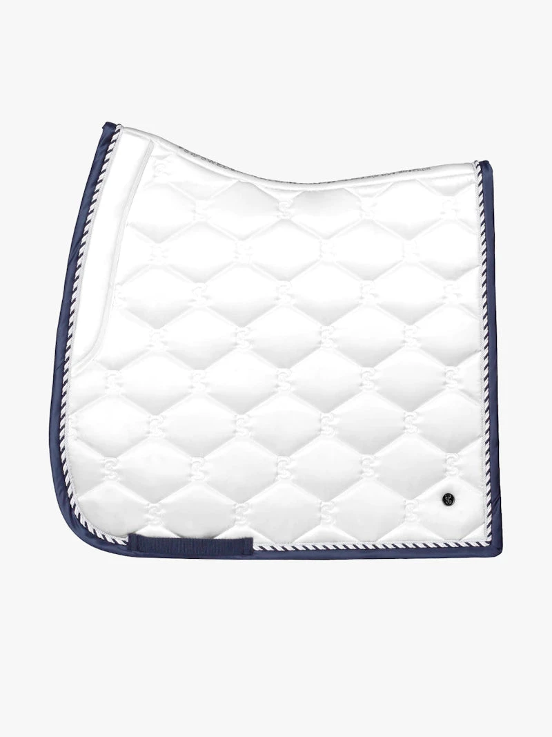 PS Of Sweden Signature Dressage Saddle Pad White/Navy 3 PS Of Sweden Signature Dressage Saddle Pad White/Navy