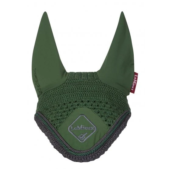 LeMieux Classic Ear Bonnet Hunter Green 3 LeMieux Classic Ear Bonnet Hunter Green