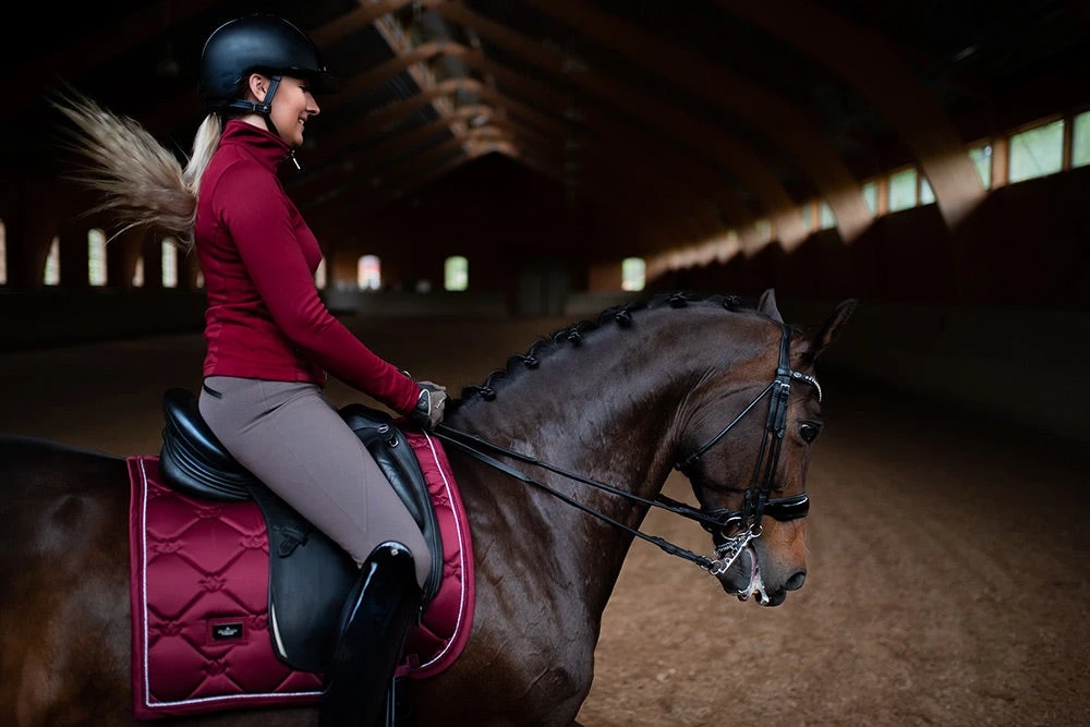 Equestrian Stockholm Dressage Saddle Pad Bordeaux 4 Equestrian Stockholm Dressage Saddle Pad Bordeaux - Image 2