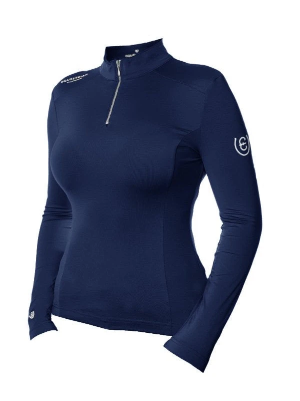 Equestrian Stockholm UV Protection Base Layer Midnight Blue 3 Equestrian Stockholm UV Protection Base Layer Midnight Blue