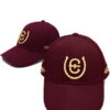 Equestrian Stockholm Cotton Cap Bordeaux Gold -Equestrian Supply Store image c2f2501e b6e7 4d50 b9f4 676aa14c98aa