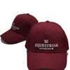 Equestrian Stockholm Cotton Cap Bordeaux Silver -Equestrian Supply Store image cd92ce22 12e7 4b18 a440 c80bfaf939b3