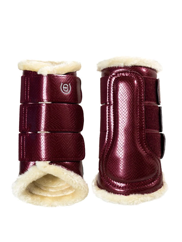 Equestrian Stockholm Fleece Brushing Boots Bordeaux 3 Equestrian Stockholm Fleece Brushing Boots Bordeaux