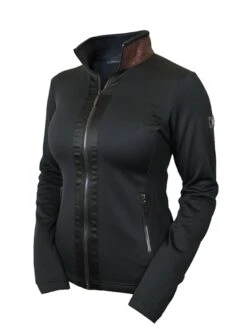 Equestrian Stockholm Fleece Jacket Mahogany Glimmer
