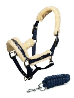 Equestrian Stockholm Fleece Headcollar & Lead Navy 9 Equestrian Stockholm Fleece Headcollar & Lead Navy -Equestrian Supply Store image f0e5efb6 18fb 4834 a160 5c1d235dbebf