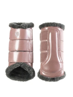 Equestrian Stockholm Fleece Brushing Boots Pink