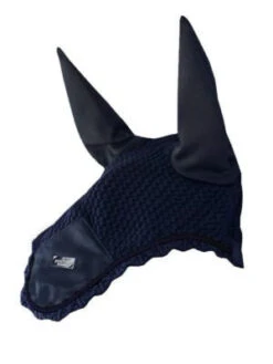 Equestrian Stockholm Ear Bonnet Navy Silver
