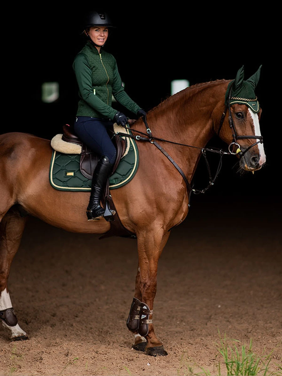 Equestrian Stockholm Jump Saddle Pad Forest Green 6 Equestrian Stockholm Jump Saddle Pad Forest Green - Image 4