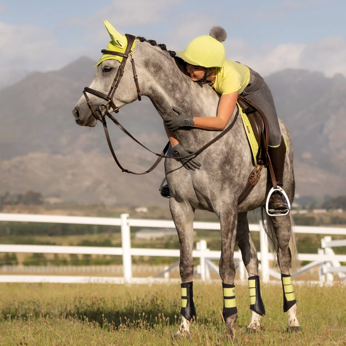 LeMieux Grafter Brushing Boots Kiwi 5 LeMieux Grafter Brushing Boots Kiwi - Image 3