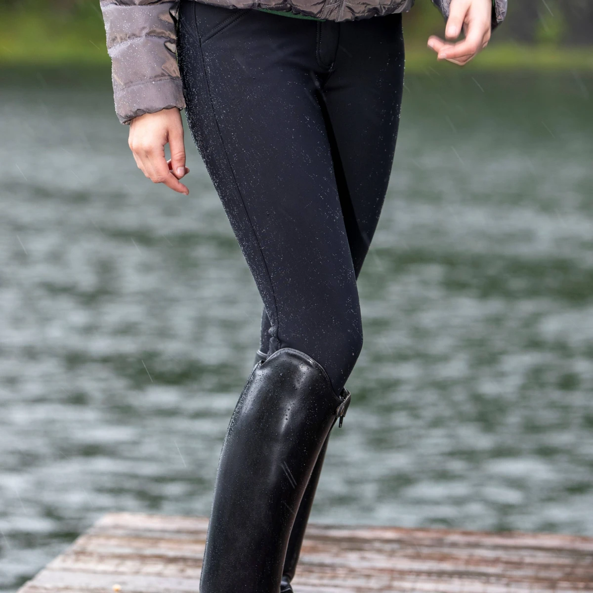 LeMieux Drytex Waterproof Full Seat Breeches Black 4 LeMieux Drytex Waterproof Full Seat Breeches Black - Image 2