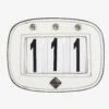 LeMieux Crystal Saddle Pad Number Holder White -Equestrian Supply Store lm number holder rectangle diamante white hr