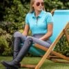 LeMieux Polo Shirt Azure 1 LeMieux Polo Shirt Azure -Equestrian Supply Store lm poloshirt azure3 hr 1