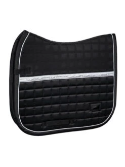 Equestrian Stockholm Dressage Saddle Pad Luminous Black 11 Equestrian Stockholm Dressage Saddle Pad Luminous Black -Equestrian Supply Store luminois black cob dressage saddle pad dressyrschabrak dressurschabracke dressuur zadeldekje jpg