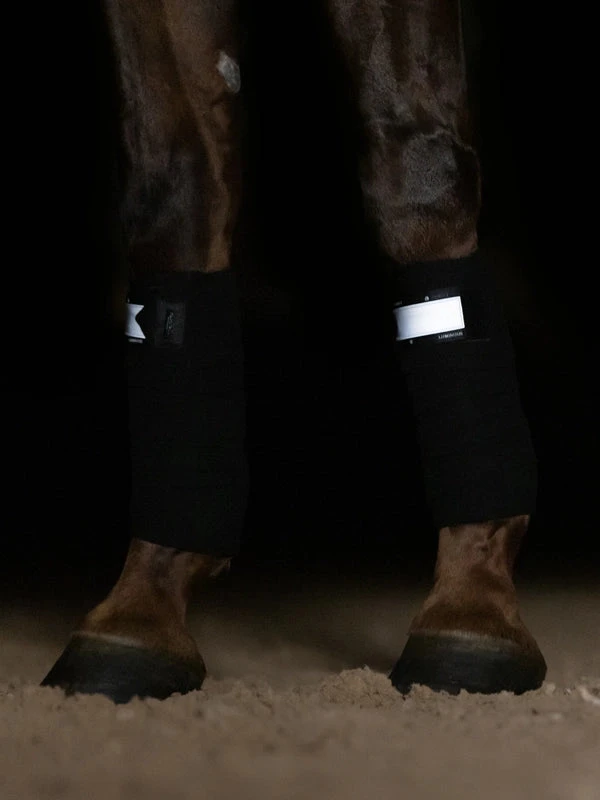 Equestrian Stockholm Bandages Luminous Black 4 Equestrian Stockholm Bandages Luminous Black - Image 2