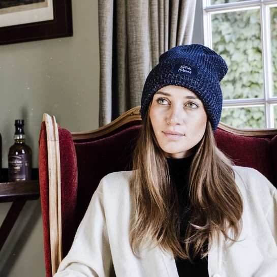 Kentucky Horsewear Glitter Beanie Navy 4 Kentucky Horsewear Glitter Beanie Navy - Image 2