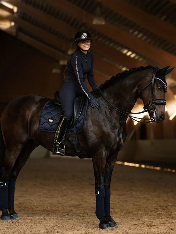 Equestrian Stockholm Dressage Saddle Pad Modern Tech Navy 5 Equestrian Stockholm Dressage Saddle Pad Modern Tech Navy - Image 3