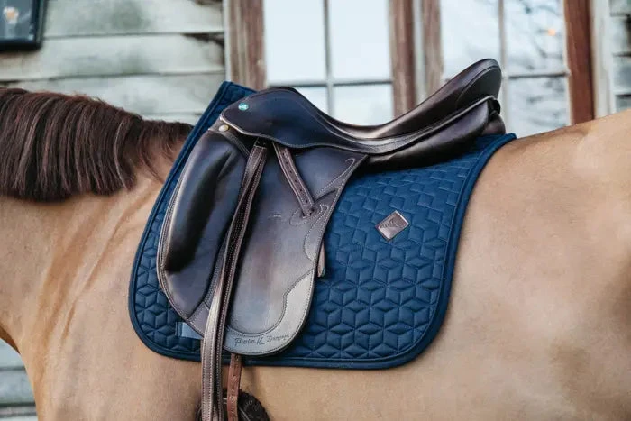 Kentucky Horsewear Classic Dressage Saddle Pad Navy 3 Kentucky Horsewear Classic Dressage Saddle Pad Navy