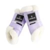 Mrs Ros Fleece Brushing Boots (set Of 4) Lilac Breeze 2 Mrs Ros Fleece Brushing Boots (set Of 4) Lilac Breeze -Equestrian Supply Store neoprene and faux fur splint boots lilac breeze 693613