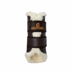 Kentucky Leather Brushing Boots Brown