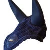Equestrian Stockholm Padded Ear Bonnet Navy Gold 2 Equestrian Stockholm Padded Ear Bonnet Navy Gold -Equestrian Supply Store padded ear net navy gold