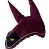 Equestrian Stockholm Ear Bonnet Purple Gold -Equestrian Supply Store purple gold ear net
