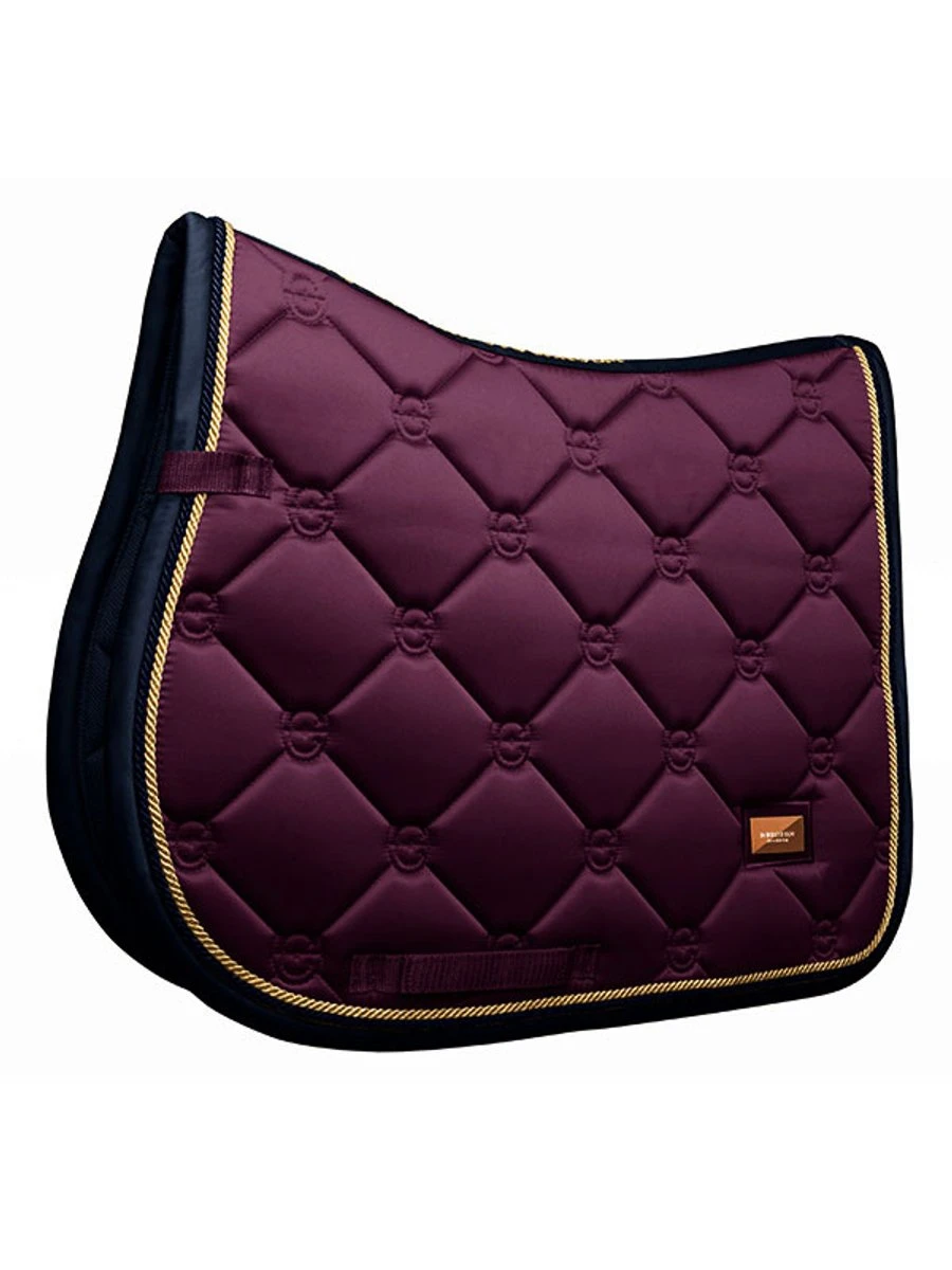 Equestrian Stockholm Jump Saddle Pad Purple Gold 5 Equestrian Stockholm Jump Saddle Pad Purple Gold - Image 3