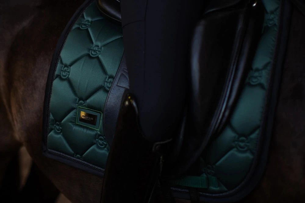 Equestrian Stockholm Dressage Saddle Pad Sycamore Green 3 Equestrian Stockholm Dressage Saddle Pad Sycamore Green
