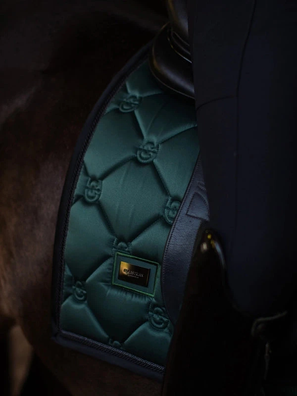 Equestrian Stockholm Dressage Saddle Pad Sycamore Green 4 Equestrian Stockholm Dressage Saddle Pad Sycamore Green - Image 2