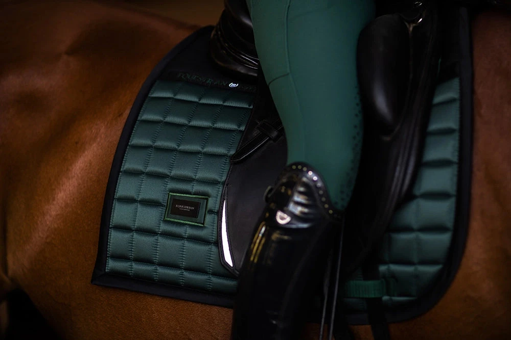 Equestrian Stockholm Dressage Saddle Pad Sportive Sycamore Green 3 Equestrian Stockholm Dressage Saddle Pad Sportive Sycamore Green